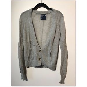 Gray American Eagle cardigan